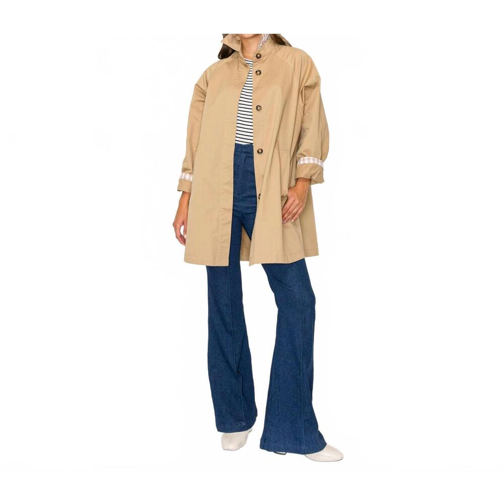 NEW LOVE WEDNESDAY french trench coat in beige